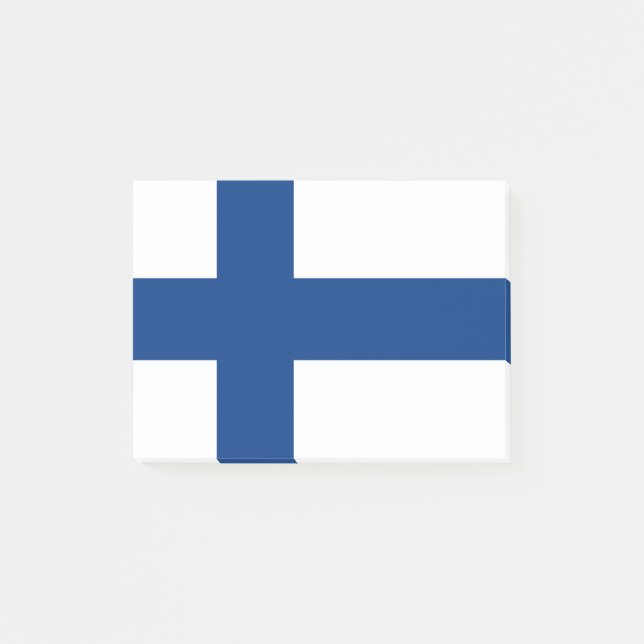 Finnische Flagge - Post-it®-Hinweise Post-it Klebezettel (Vorderseite)