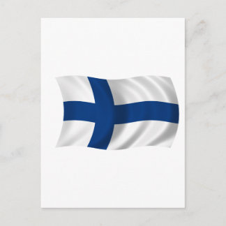 Finnische Flagge Postkarte
