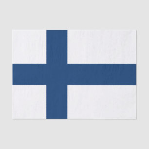Finnische Flagge Seidenpapier