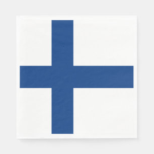 Finnische Flagge Serviette