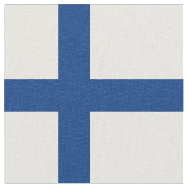 Finnische Flagge Stoff (Nahaufnahme)