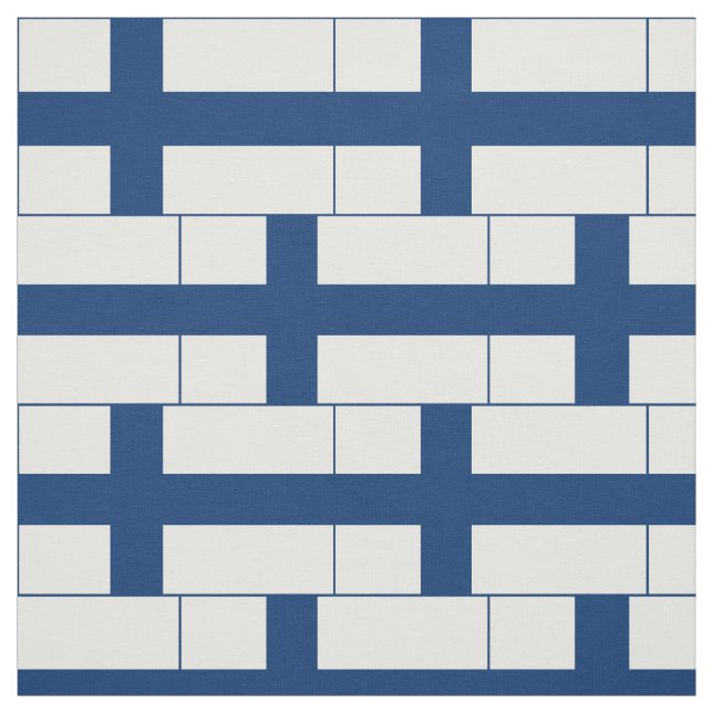 Finnische Flagge Stoff (Muster)