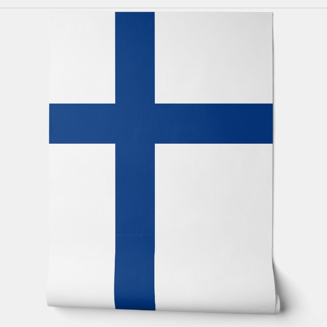Finnische Flagge Tapete (Abrollen)