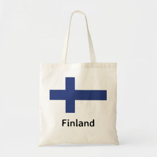 Finnische Flagge Tragetasche