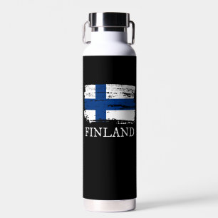 Finnische Flagge Trinkflasche