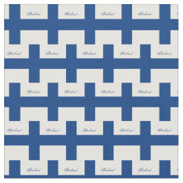 Finnische Flagge und Finnland Trendy Fabric / Mode Stoff