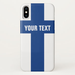 Finnische Flagge von Finnland personalisiert Case-Mate iPhone Hülle