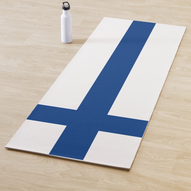 Finnische Flagge Yogamatte (Beispiel)