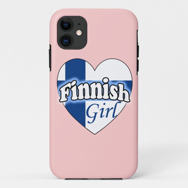 Finnische Girl Case-Mate iPhone Hülle (Rückseite)