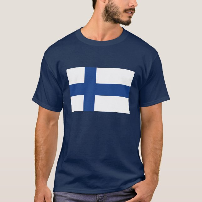 Finnische Landesflagge von Finnland-T-Shirts T-Shirt (Vorderseite)