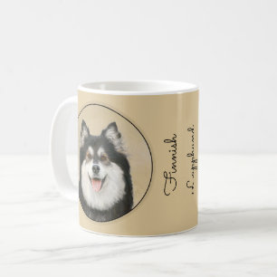 Finnische Lapphund Malerei - Niedliche Original Hu Kaffeetasse