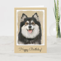 Finnische Lapphund-Malerei - Niedliche Original Hu