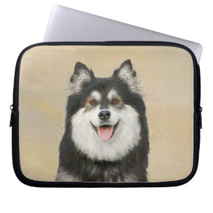 Finnische Lapphund Malerei - Niedliche Original Hu Laptopschutzhülle