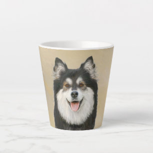 Finnische Lapphund Malerei - Niedliche Original Hu Milchtasse