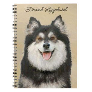 Finnische Lapphund Malerei - Niedliche Original Hu Notizblock