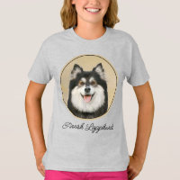 Finnische Lapphund Malerei - Niedliche Original Hu