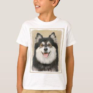 Finnische Lapphund Malerei - Niedliche Original Hu T-Shirt