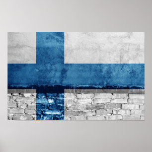 Finnische Mauer Poster