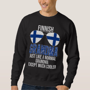 Finnische Oma Finland Flag Sonnenbrille Mutter D Sweatshirt