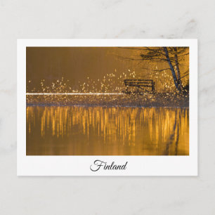 Finnische Seenlandschaft Andenken Postkarte