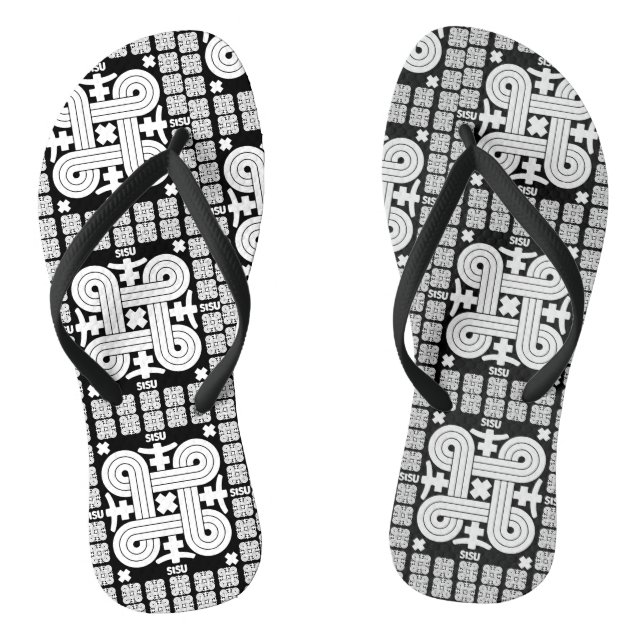 Finnische Sisu Art Flip Flops (Fußbett)