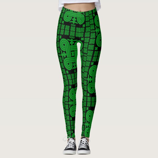 Finnische Sisu Art Leggings (Vorderseite)