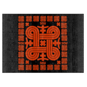 Finnische Sisu Art Schneidebrett