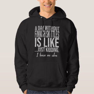 Finnische Skizze lustige Geschenkidee Hoodie