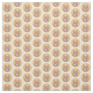 Finnische Spitz-Malerei - Niedliche Original Hunde Stoff