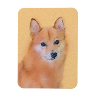 Finnische Spitz-Malerei - Niedliche Originalkunst Magnet