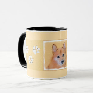 Finnische Spitz-Malerei - Niedliche Originalkunst  Tasse