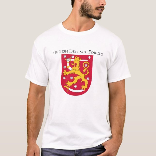 Finnische Verteidigungs-Kräfte Finnland T-Shirt (Vorderseite)