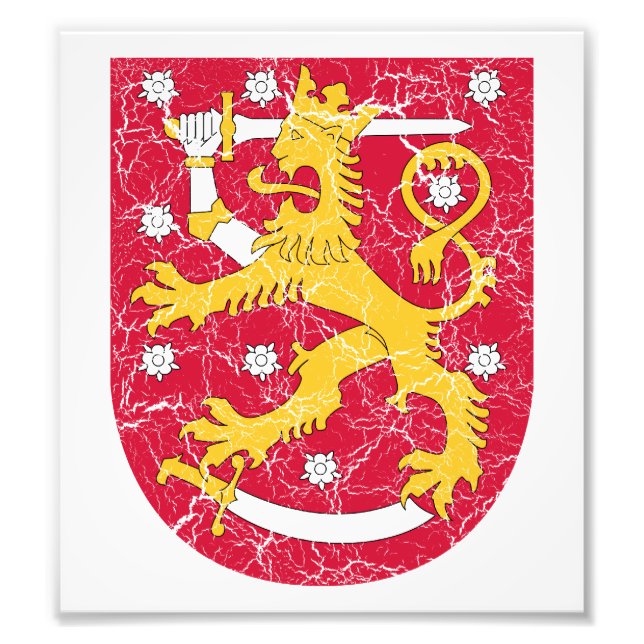 finnische Wappendecke Fotodruck (Vorne)