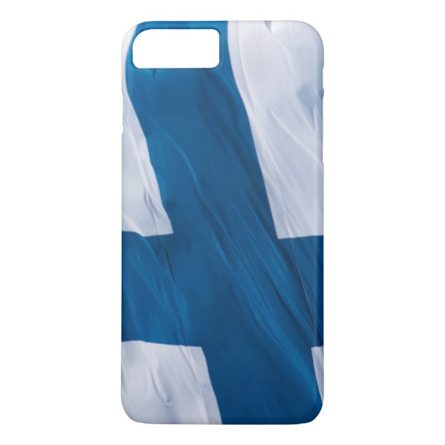 Finnische Waving Flag Case-Mate iPhone Hülle (Rückseite)