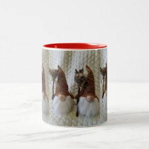 ***FINNISCHER GNOME*** WEIHNACHTSTASSE ZWEIFARBIGE TASSE