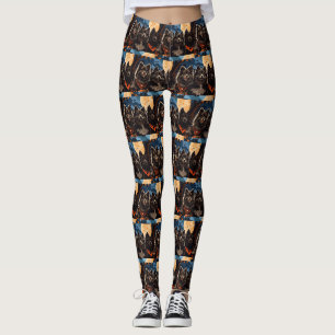 Finnischer Lapphund Halloween Spooky Leggings