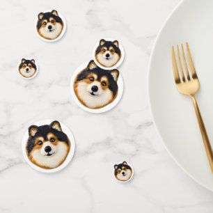 Finnischer Lapphund Hund 3D Inspiriert Konfetti