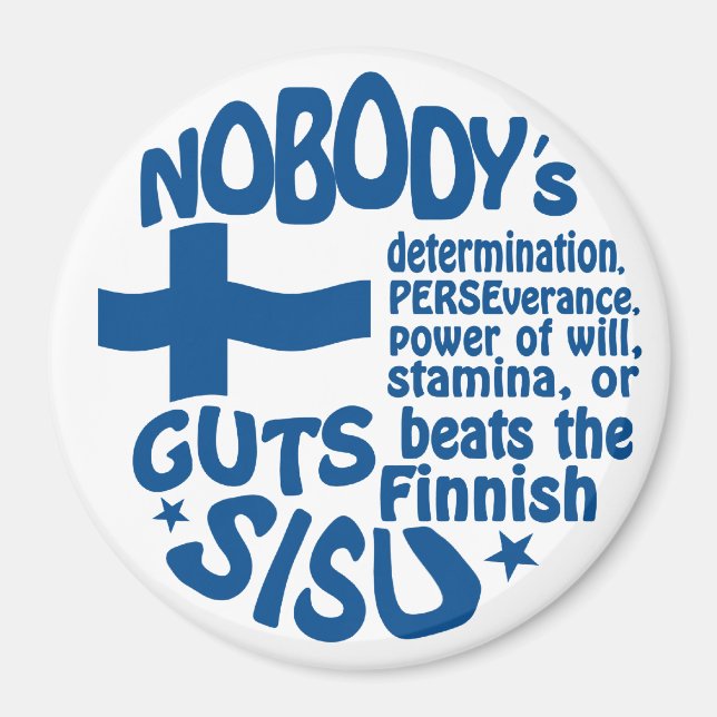 Finnischer SISU-Magnet Magnet (Vorne)