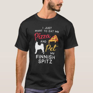 Finnischer Spitz Dog Pizza Besitzer Weihnachten Ge T-Shirt