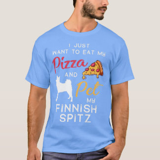 Finnischer Spitz Dog Pizza Liebhaber Weihnachtsgeb T-Shirt