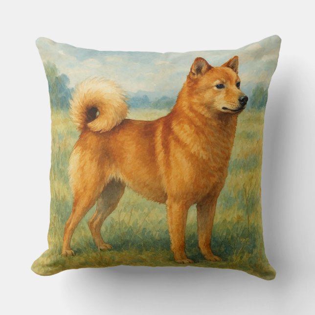 Finnischer Spitz Kissen (Vorderseite)