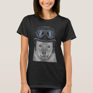Finnischer Spitz Wegehelm für Vintage Motorräder T-Shirt