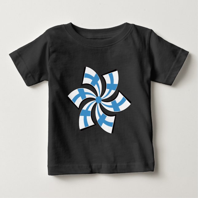 Finnischer Stern Baby T-shirt (Vorderseite)