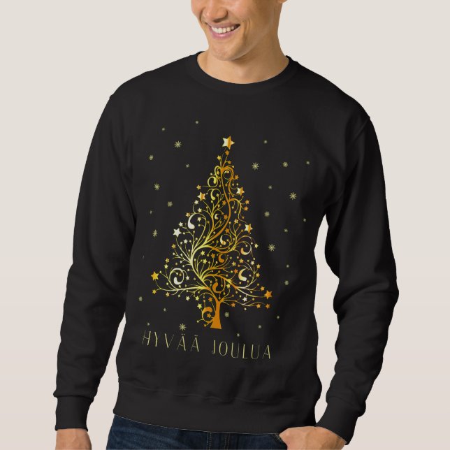 Finnischer Weihnachtsbaum Finnland Dekoration Sweatshirt (Vorderseite)