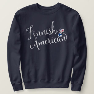 Finnisches Amerikaner Entwinted Herz-Sweatshirt Sweatshirt