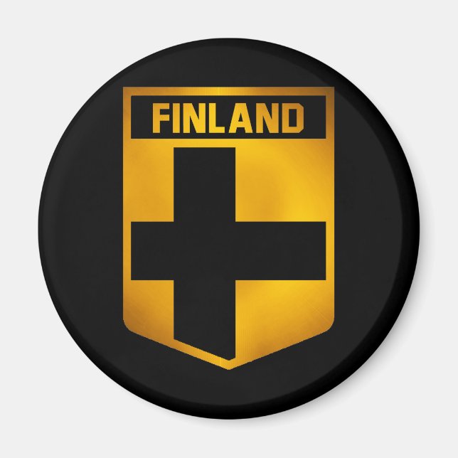 Finnisches Emblem Magnet (Vorne)