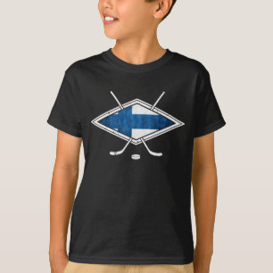 Finnisches Hockey-Flaggen-Logo Suomi T-Shirt