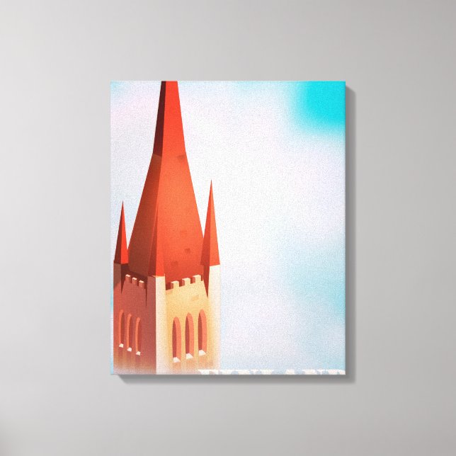 Finnisches Kirchenplakat Leinwanddruck (Vorderseite)