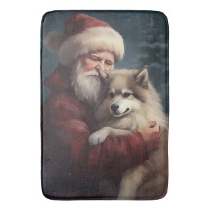 Finnisches Lapphund Weihnachtsfest Weihnachten Badematte