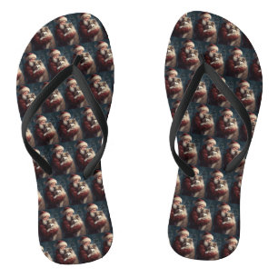 Finnisches Lapphund Weihnachtsfest Weihnachten Flip Flops